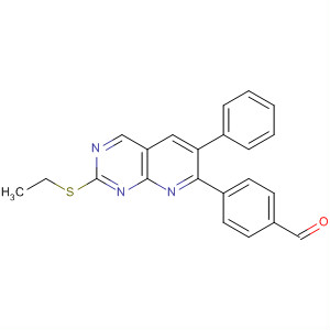 4-[2-(乙基硫代)-6-苯基吡啶并[2,3-d]嘧啶-7-基]苯甲醛結(jié)構(gòu)式_867353-56-8結(jié)構(gòu)式