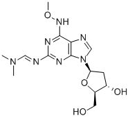2-(Dimethylaminomethylidene)amino-6-methoxylamino-9-(beta-d-2-deoxyribofuranosyl)purineStructure,869354-99-4Structure 2-(Dimethylaminomethylidene)amino-6-methoxylamino-9-(beta-d-2-deoxyribofuranosyl)purine Structure,869354-99-4Structure