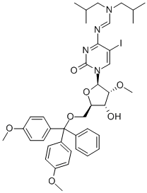 N4-diisobutylaminomethylidene-5’-o-(dimethoxytrityl)-5-iodo-2’-o-methylcytidineStructure,869355-36-2Structure N4-diisobutylaminomethylidene-5’-o-(dimethoxytrityl)-5-iodo-2’-o-methylcytidine Structure,869355-36-2Structure