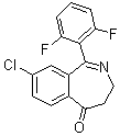 (E)-8-氯-1-(2,6-二氟苯基)-3,4-二氫苯并[c]氮雜革-5-酮結(jié)構(gòu)式_869366-09-6結(jié)構(gòu)式