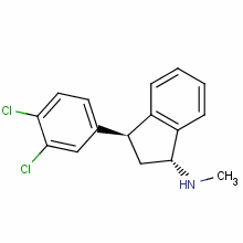 (1R,3s)-rel-3-(3,4-二氯苯基)-2,3-二氫-n-甲基-1H-茚-1-胺鹽酸鹽結(jié)構(gòu)式_86939-10-8結(jié)構(gòu)式