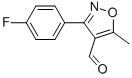 3-(4-氟苯基)-5-甲基異噁唑-4-羧醛結(jié)構(gòu)式_869496-66-2結(jié)構(gòu)式