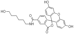 5(6)-(N-6-羥基己基)酰胺熒光素結(jié)構(gòu)式_869889-37-2結(jié)構(gòu)式