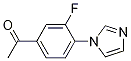 1-[3-氟-4-(1H-咪唑-1-基)苯基]乙酮結(jié)構(gòu)式_870838-82-7結(jié)構(gòu)式