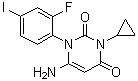 6-Amino-3-cyclopropyl-1-(2-fluoro-4-iodophenyl)pyrimidine-2,4(1h,3h)-dione Structure,871700-28-6Structure