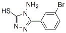 4-Amino-5-(3-bromophenyl)-4H-1,2,4-triazole-3-thiolStructure,87239-96-1Structure 4-Amino-5-(3-bromophenyl)-4H-1,2,4-triazole-3-thiol Structure,87239-96-1Structure