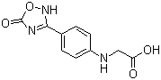 2-(4-(5-氧代-4,5-二氫-1,2,4-噁二唑-3-基)苯基氨基)乙酸結(jié)構(gòu)式_872728-82-0結(jié)構(gòu)式