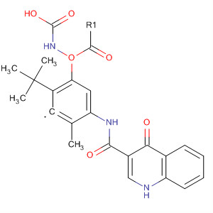 2-叔丁基-5-(4-氧代-1,4-二氫喹啉-3-羧酰胺)苯基氨基甲酸甲酯結構式_873050-31-8結構式