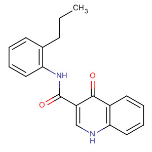 4-氧代-n-(2-丙基苯基)-1H-喹啉-3-羧酰胺結(jié)構(gòu)式_873050-33-0結(jié)構(gòu)式