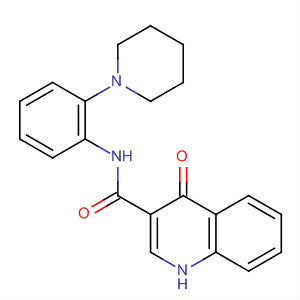 4-氧代-n-[2-(1-哌啶)苯基]-1H-喹啉-3-羧酰胺結構式_873050-43-2結構式