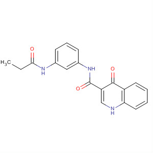 4-氧代-n-(3-丙?；被交?-1H-喹啉-3-羧酰胺結(jié)構(gòu)式_873050-97-6結(jié)構(gòu)式