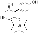 (3R,4r,5s)-4-(4-羥基苯基)-5-[[三s(1-甲基乙基)甲硅烷基]氧基]-3-羥基哌啶結(jié)構(gòu)式_873945-31-4結(jié)構(gòu)式