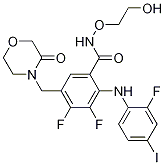 3,4-Difluoro-2-(2-fluoro-4-iodophenylamino)-n-(2-hydroxyethoxy)-5-((3-oxomorpholino)methyl)benzamideStructure,874101-00-5Structure 3,4-Difluoro-2-(2-fluoro-4-iodophenylamino)-n-(2-hydroxyethoxy)-5-((3-oxomorpholino)methyl)benzamide Structure,874101-00-5Structure