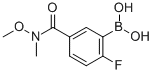 2-Fluoro-5-(methoxy(methyl)carbamoyl)phenylboronic acidStructure,874289-59-5Structure 2-Fluoro-5-(methoxy(methyl)carbamoyl)phenylboronic acid Structure,874289-59-5Structure