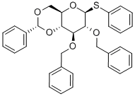 2,3-雙-O-(苯基甲基)-4,6-O-[(R)-苯基亞甲基]-1-硫代-B-D-吡喃葡萄糖苷苯酯結(jié)構(gòu)式_87470-70-0結(jié)構(gòu)式