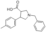 1-Benzyl -4-(4-methyl-phenyl)-pyrrolidine-3-carboxylic acidStructure,874990-45-1Structure 1-Benzyl -4-(4-methyl-phenyl)-pyrrolidine-3-carboxylic acid Structure,874990-45-1Structure