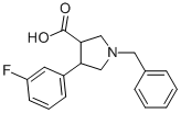 1-Benzyl-4-(3-fluoro-phenyl)-pyrrolidine-3-carboxylic acidStructure,874990-55-3Structure 1-Benzyl-4-(3-fluoro-phenyl)-pyrrolidine-3-carboxylic acid Structure,874990-55-3Structure