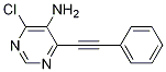 4-Chloro-6-(phenylethynyl)pyrimidin-5-amineStructure,875340-49-1Structure 4-Chloro-6-(phenylethynyl)pyrimidin-5-amine Structure,875340-49-1Structure