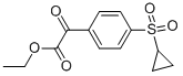 Ethyl (4-cyclopropylsulfonylphenyl)oxoacetateStructure,876063-40-0Structure Ethyl (4-cyclopropylsulfonylphenyl)oxoacetate Structure,876063-40-0Structure