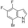 7-Bromo-4,5-difluoro-1h-indoleStructure,877160-16-2Structure 7-Bromo-4,5-difluoro-1h-indole Structure,877160-16-2Structure