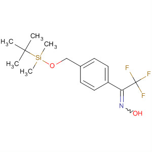 4-(2,2,2-三氟乙基-1-肟)芐醇叔丁基(二甲基)甲硅烷基醚結(jié)構(gòu)式_87736-77-4結(jié)構(gòu)式