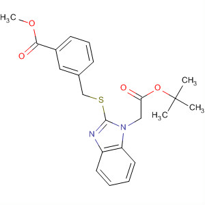 [2-(3-甲氧基羰基-芐基磺酰基)-苯并咪唑-1-基]-乙酸叔丁酯結(jié)構(gòu)式_877624-16-3結(jié)構(gòu)式