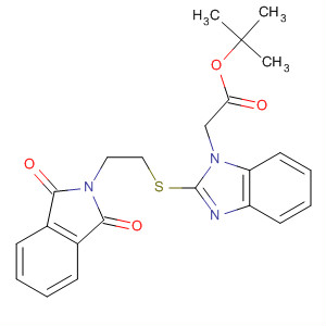{2-[2-(1,3-二氧代-1,3-二氫-異吲哚-2-基)-乙基磺?；鵠-苯并咪唑-1-基}-乙酸叔丁酯結構式_877626-87-4結構式