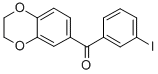 3,4-(Ethylenedioxy)-3-iodobenzophenoneStructure,878969-65-4Structure 3,4-(Ethylenedioxy)-3-iodobenzophenone Structure,878969-65-4Structure
