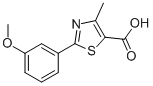 2-(3-Methoxyphenyl)-4-methyl-1,3-thiazole-5-carboxylic acidStructure,879636-95-0Structure 2-(3-Methoxyphenyl)-4-methyl-1,3-thiazole-5-carboxylic acid Structure,879636-95-0Structure