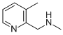 Methyl-(3-methyl-pyridin-2-ylmethyl)-amineStructure,880361-72-8Structure Methyl-(3-methyl-pyridin-2-ylmethyl)-amine Structure,880361-72-8Structure
