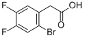 2-Bromo-4,5-difluorophenylacetic acid Structure,883502-07-6Structure
