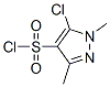 5-Chloro-1,3-dimethylpyrazole-4-sulfonyl chlorideStructure,88398-93-0Structure 5-Chloro-1,3-dimethylpyrazole-4-sulfonyl chloride Structure,88398-93-0Structure