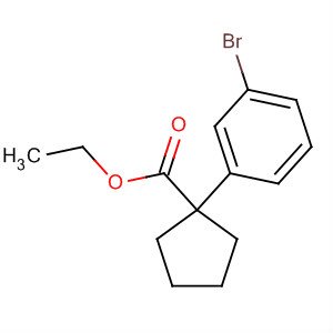 Ethyl 1-(3-bromophenyl)cyclopentanecarboxylateStructure,885068-62-2Structure Ethyl 1-(3-bromophenyl)cyclopentanecarboxylate Structure,885068-62-2Structure