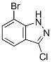 1H-Indazole, 7-bromo-3-chloro-Structure,885271-75-0Structure 1H-Indazole, 7-bromo-3-chloro- Structure,885271-75-0Structure