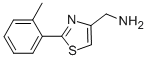 2-(2-甲基苯基)-4-噻唑甲胺結(jié)構(gòu)式_885280-68-2結(jié)構(gòu)式