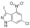 6-Chloro-3-iodo-4-nitro (1h)indazoleStructure,885519-97-1Structure 6-Chloro-3-iodo-4-nitro (1h)indazole Structure,885519-97-1Structure