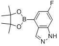 6-氟-4-(4,4,5,5-四甲基-[1,3,2]二噁硼烷-2-基)-1H-吲唑結(jié)構(gòu)式_885698-71-5結(jié)構(gòu)式