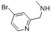(4-Bromopyridin-2-ylmethyl)methylamineStructure,886371-85-3Structure (4-Bromopyridin-2-ylmethyl)methylamine Structure,886371-85-3Structure