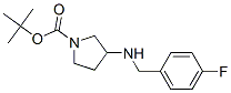 3-(4-氟芐氨基)-吡咯烷-1-羧酸叔丁酯結(jié)構(gòu)式_887578-74-7結(jié)構(gòu)式