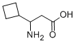 3-Amino-3-cyclobutylpropanoic acidStructure,887584-53-4Structure 3-Amino-3-cyclobutylpropanoic acid Structure,887584-53-4Structure