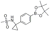 4-(1-Methysulfonylaminocyclopropyl)phenylboronic acid, pinacol esterStructure,890172-55-1Structure 4-(1-Methysulfonylaminocyclopropyl)phenylboronic acid, pinacol ester Structure,890172-55-1Structure