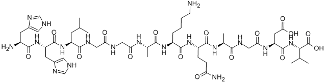 L-Valine,L-histidyl-L-histidyl-L-leucylglycylglycyl-L-alanyl-L-lysyl-L-glutaminyl-L-alanylglycyl-L-a-aspartyl-Structure,89105-94-2Structure L-Valine,L-histidyl-L-histidyl-L-leucylglycylglycyl-L-alanyl-L-lysyl-L-glutaminyl-L-alanylglycyl-L-a-aspartyl- Structure,89105-94-2Structure