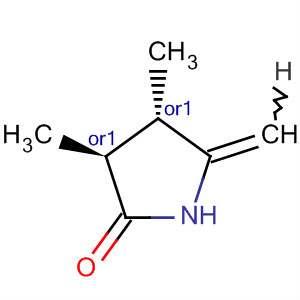 反式-(9ci)-3,4-二甲基-5-亞甲基-2-吡咯烷酮結(jié)構(gòu)式_89267-84-5結(jié)構(gòu)式