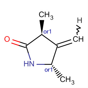 反式-(9ci)-3,5-二甲基-4-亞甲基-2-吡咯烷酮結(jié)構(gòu)式_89267-87-8結(jié)構(gòu)式