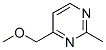 Pyrimidine, 4-(methoxymethyl)-2-methyl- (9ci)Structure,89966-96-1Structure Pyrimidine, 4-(methoxymethyl)-2-methyl- (9ci) Structure,89966-96-1Structure
