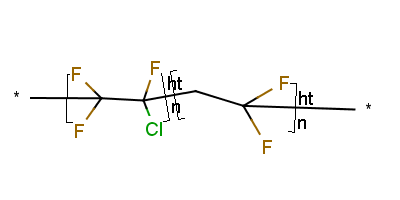 Ethene, chlorotrifluoro-, polymer with 1,1-difluoroetheneStructure,9010-75-7Structure Ethene, chlorotrifluoro-, polymer with 1,1-difluoroethene Structure,9010-75-7Structure