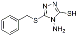4-Amino-5-(benzylthio)-4H-1,2,4-triazole-3-thiolStructure,90535-72-1Structure 4-Amino-5-(benzylthio)-4H-1,2,4-triazole-3-thiol Structure,90535-72-1Structure