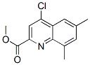 2-Quinolinecarboxylic acid, 4-chloro-6,8-dimethyl-, methyl esterStructure,905807-64-9Structure 2-Quinolinecarboxylic acid, 4-chloro-6,8-dimethyl-, methyl ester Structure,905807-64-9Structure