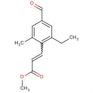 3-(2-Ethyl-4-formyl-6-methyl-phenyl)propenoic acid methyl esterStructure,910635-35-7Structure 3-(2-Ethyl-4-formyl-6-methyl-phenyl)propenoic acid methyl ester Structure,910635-35-7Structure