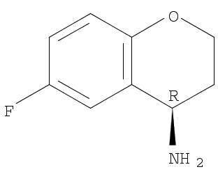 (R)-6-氟苯并二氫吡喃-4-胺結(jié)構(gòu)式_911825-61-1結(jié)構(gòu)式